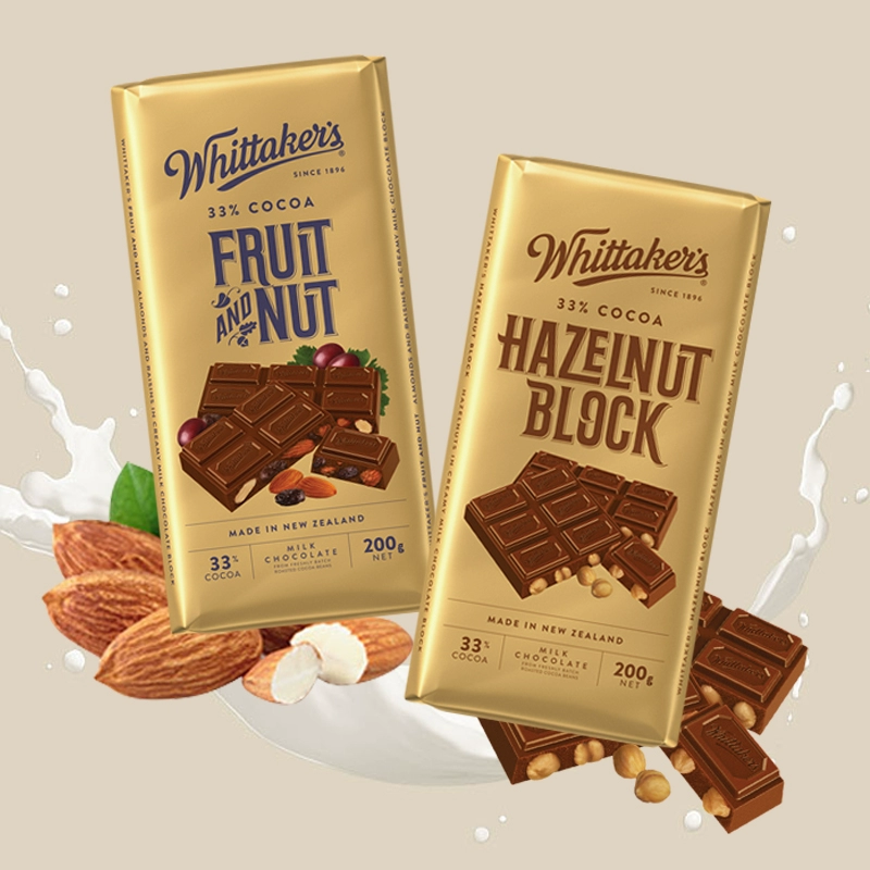 Whittaker's 惠特克 新西兰进口榛果仁巧克力多种口味180g ￥18.9