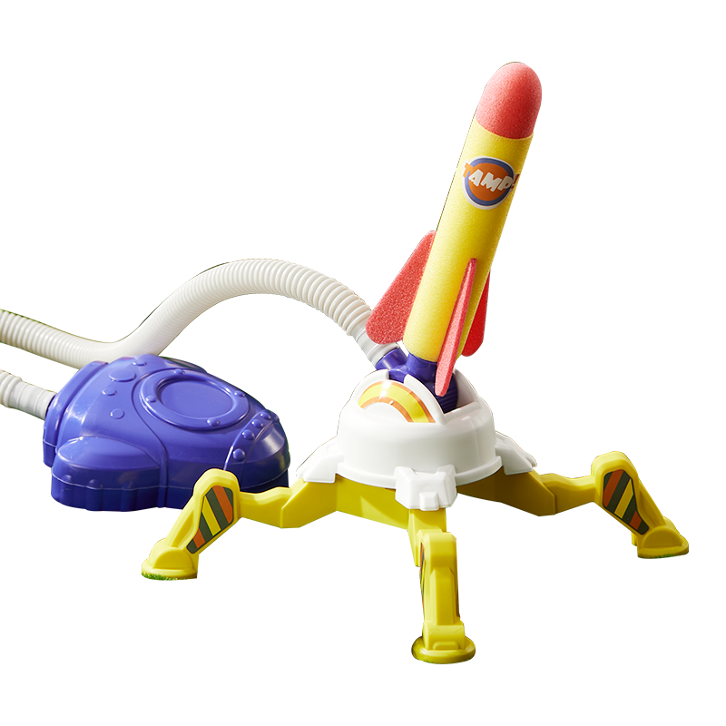 迪漫奇 儿童玩具冲天火箭脚踏发射器健身弹射泡沫发光室内外玩具生日礼物