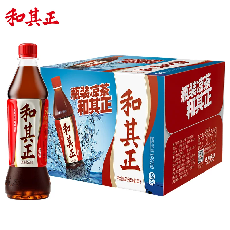 和其正 凉茶植物饮料550ml*15瓶 35.61元 - 线报酷
