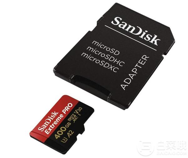SanDisk 闪迪 Extreme pro microSD TF存储卡 400 GB新低537.8元