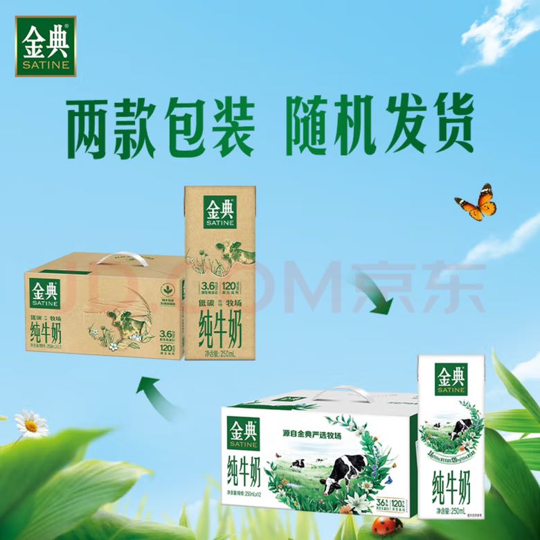 金典 yili 伊利 金典纯牛奶 250ml*12盒 3.6g乳蛋白 19.61元（需用券）