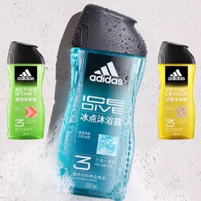 需首购：Adidas 阿迪达斯 男士沐浴露 升级款 250ml 多款可选 11.84元包邮+60淘金