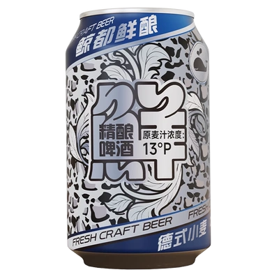 88VIP：鲸都鲜酿 精酿啤酒 330ml*6罐 10.83元（需领券）