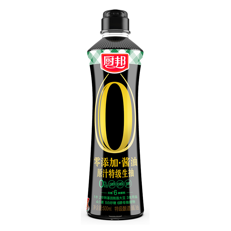 厨邦 零添加原汁特级生抽 500ml 11.31元