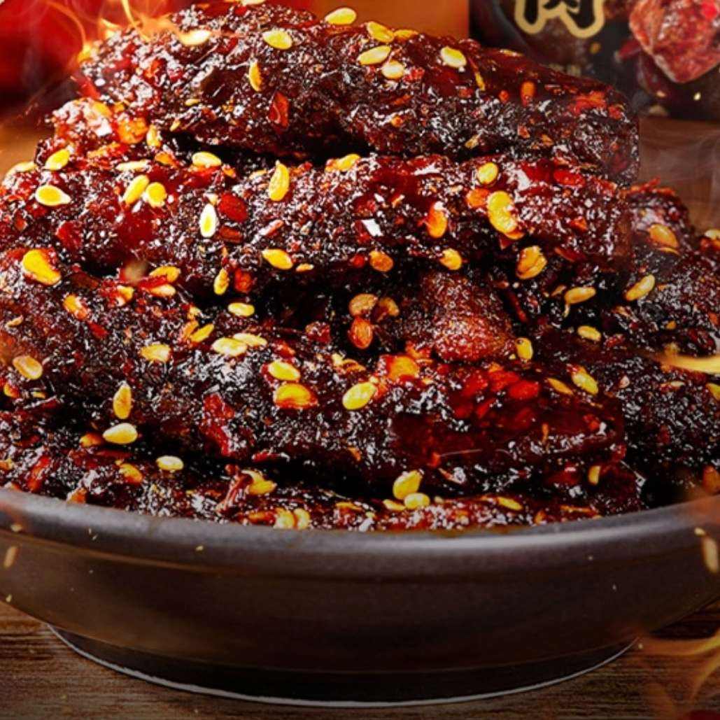 百草味 麻辣牛肉 川香麻辣味 400g 30-37小包 21.9元+运费