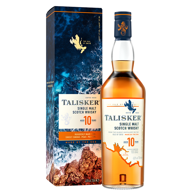 PLUS会员：TALISKER 泰斯卡 10年 单一麦芽 苏格兰威士忌 45.8﹪vol 700ml 单瓶装*2