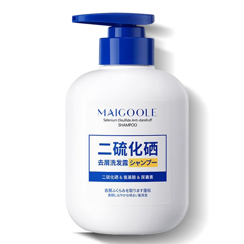 Maigoole 二硫化硒去屑洗发露清爽控油止痒柔顺蓬松深层清洁洗发水 300ml 1瓶 9