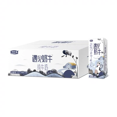 88vip：君乐宝 遇见奶牛纯牛奶200ml*24盒 33.15元包邮