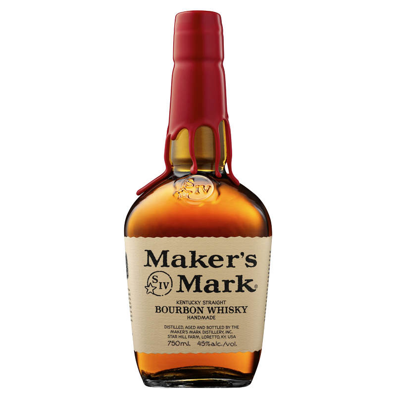 PLUS会员：MAKERS MARK 美格波本威士忌 调和型威士忌洋酒 750ml 145.82元（需领券