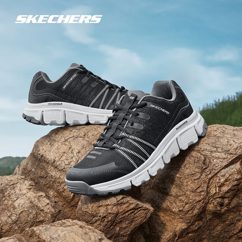 SKECHERS 斯凯奇 漫野丨徒步鞋男2024秋冬季新品防滑耐磨登山鞋轻量户外休闲