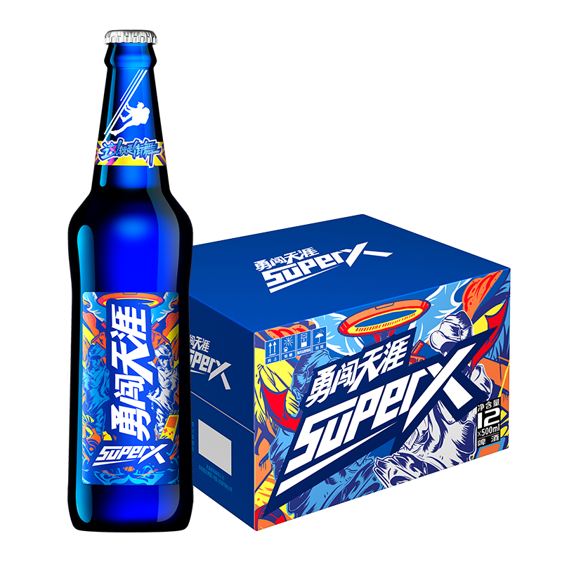 puls会员：雪花啤酒（Snowbeer）勇闯天涯 superX 500ml*12瓶 54.11元（需领券）