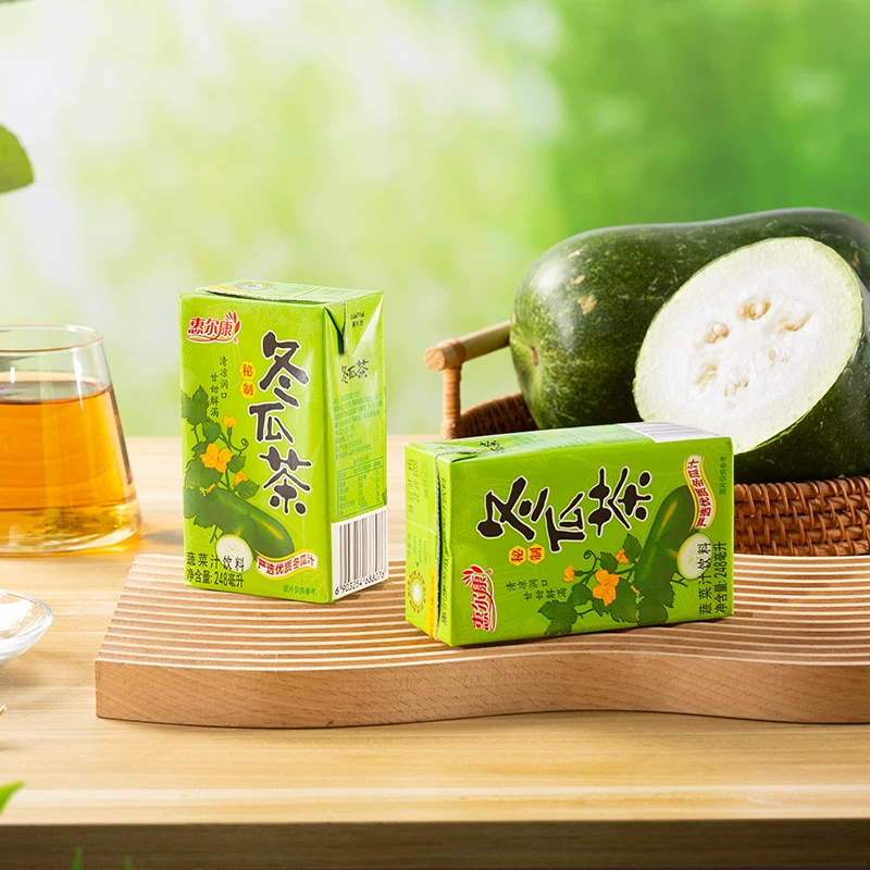 惠尔康 秘制冬瓜茶饮料清火解腻菊花核心植物成分夏季植物饮品整箱248ml*24盒 12.94元 - 清风线报