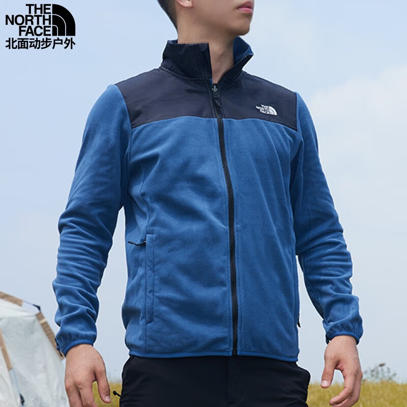 THE NORTH FACE 北面 抓绒衣男士户外休闲防风ZIPIN可做冲锋衣内胆薄款外套49AE 