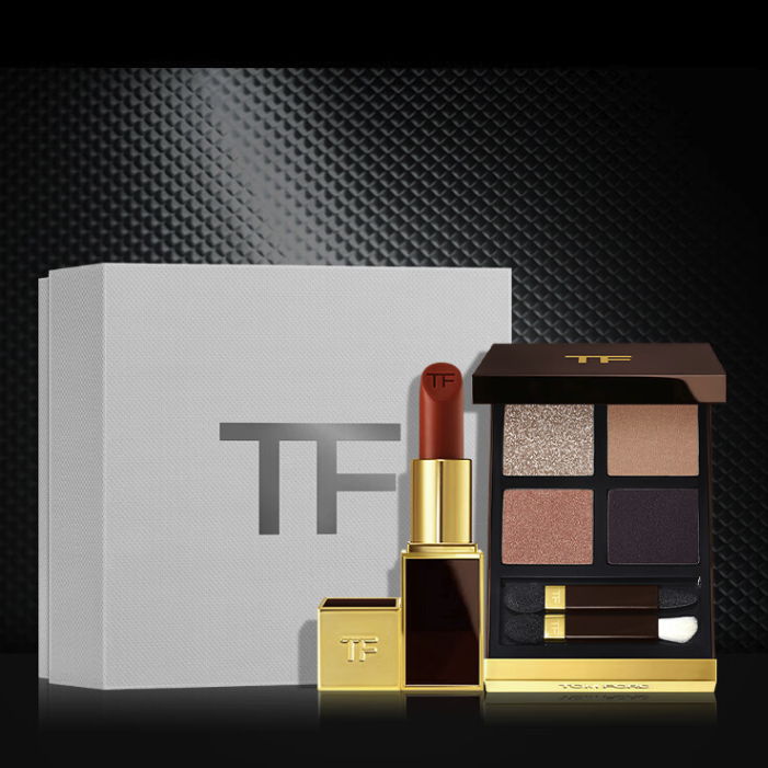 TOM FORD 汤姆·福特 限定礼盒 TF口红全新升级黑管16+眼影20 生日礼物女新年礼