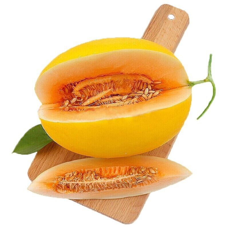 京鲜生 海南网纹瓜 净重4-5斤 2粒网纹蜜瓜 生鲜水果 源头直发包邮 24.8元（