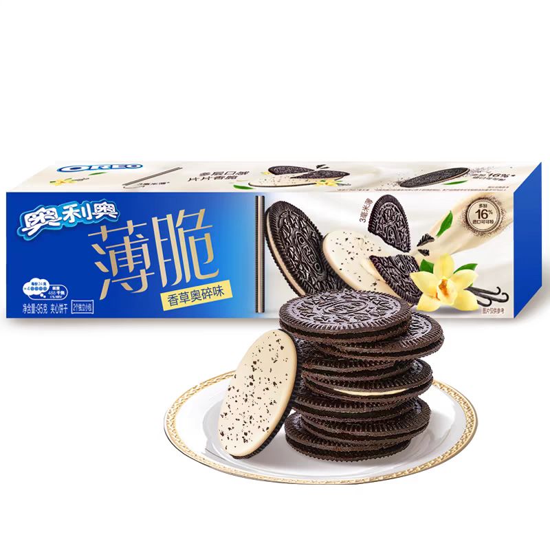 88VIP：OREO 奥利奥 薄脆夹心饼干香草奥碎味95g休闲网红零食儿童零食 3元