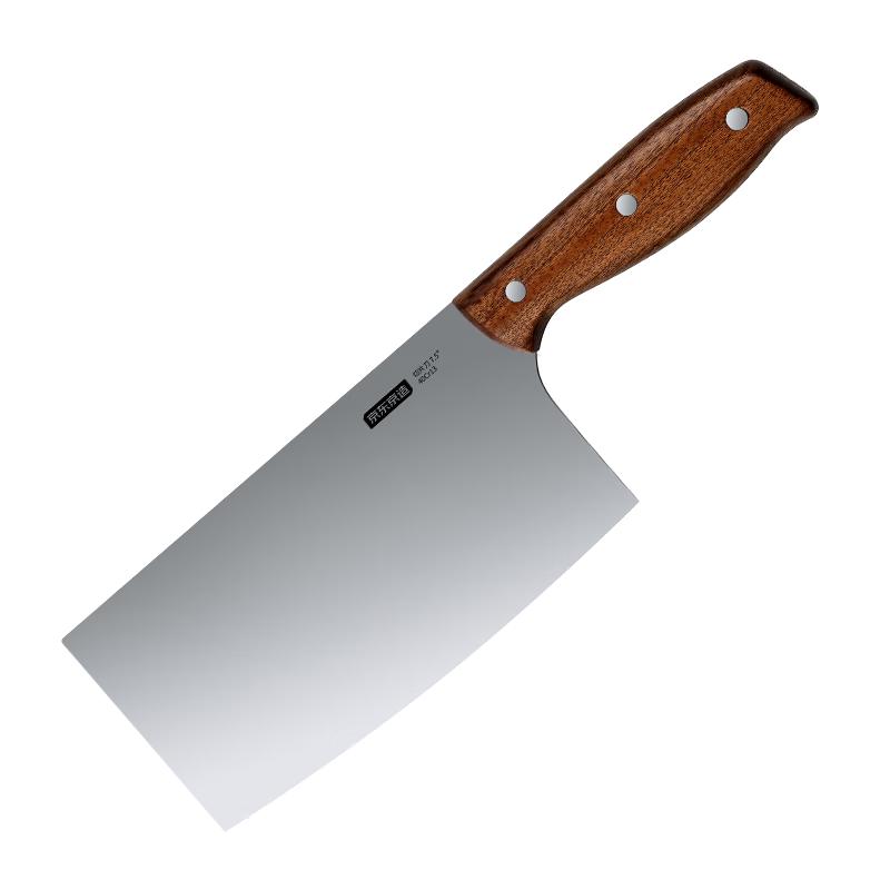 京东京造 菜刀切片刀 家用切片刀具切肉刀 乌檀木手柄 29.9元