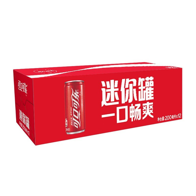 Coca-Cola 可口可乐 经典mini罐200ml*12罐 19.95元