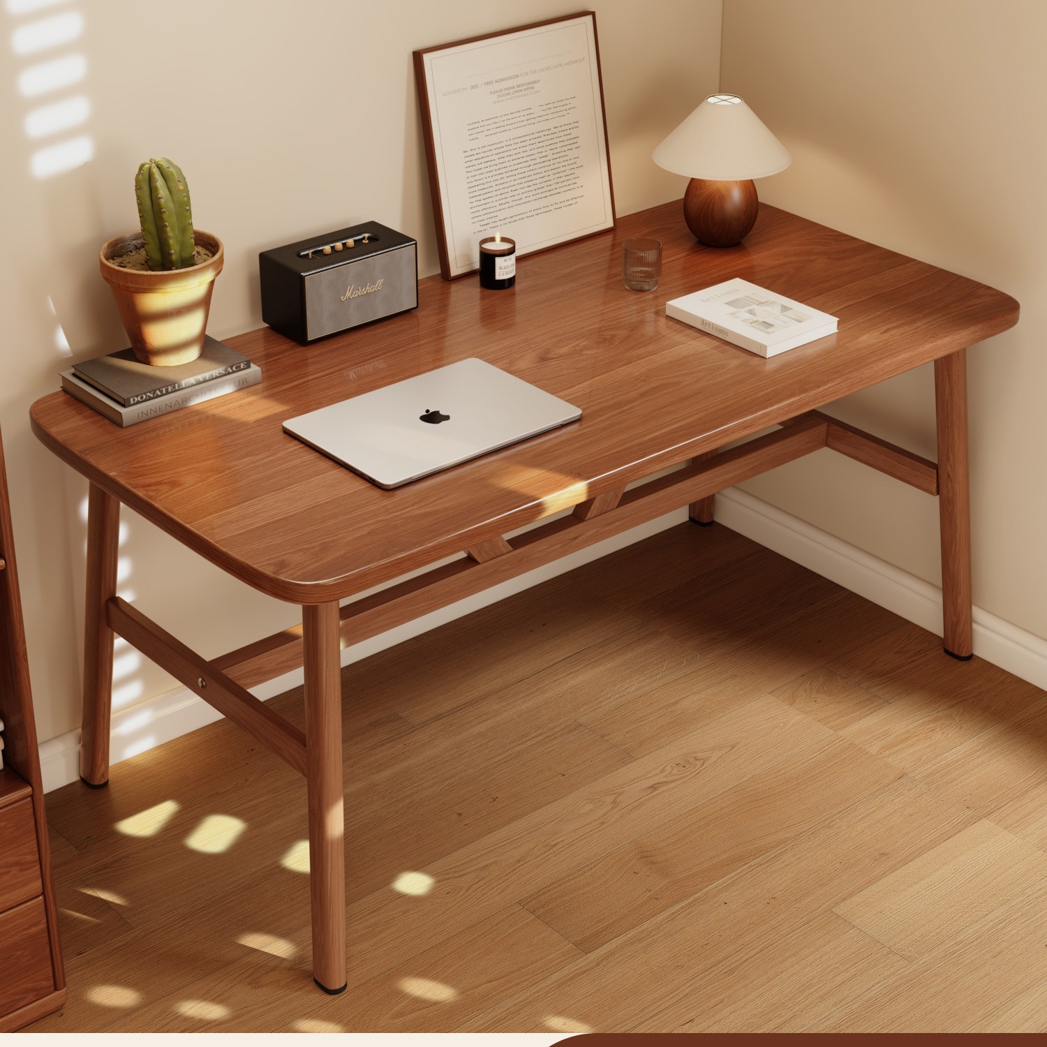 乔缇娜 电脑桌书桌卧室学生家用现代简约办公室工作台长方形 100*60cm 56.84元