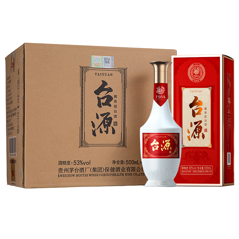 台源 MOUTAI 台源 53度 酱香型白酒 500ml*6瓶 348元（需用券）