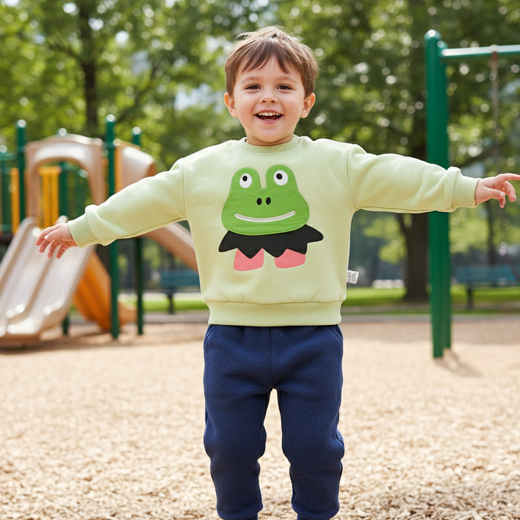 小猪大卫 秋冬儿童卫衣卫裤宝宝加绒圆领套装保暖单上衣裤子 139.9元