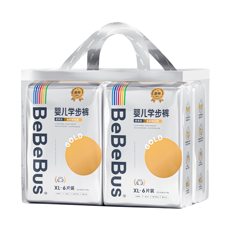 BeBeBus 1提装BeBeBus装仔金标拉拉学步裤透气男女宝宝婴儿NB-3XL