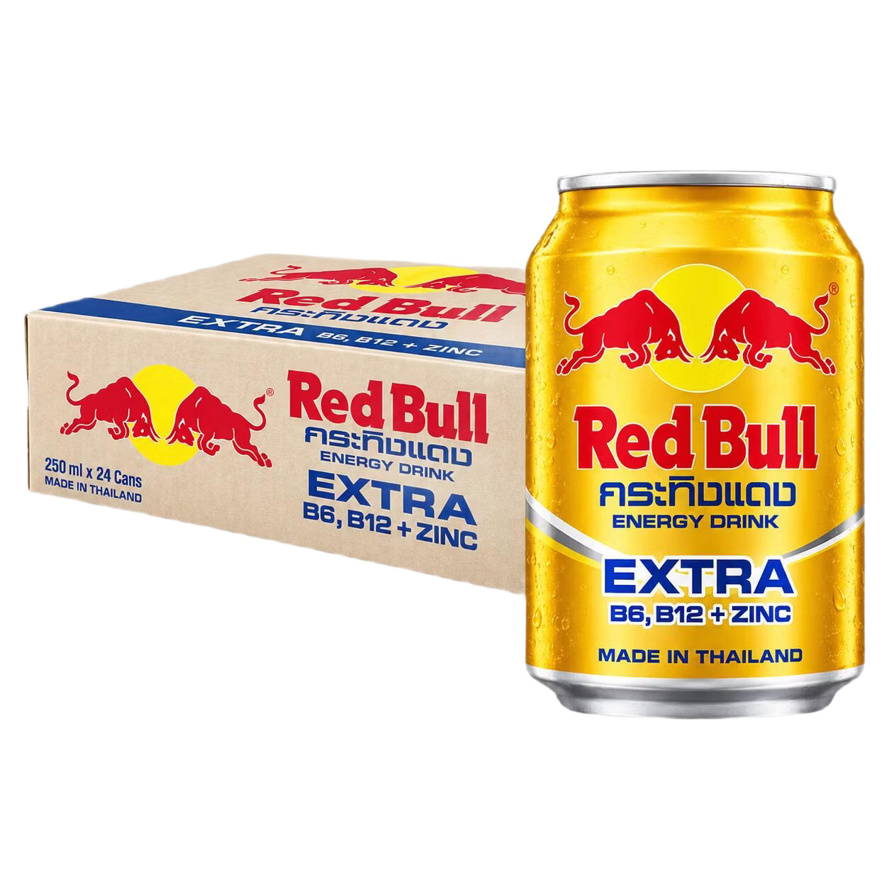 红牛维生素牛磺酸能量饮料 EXTRA 250ml×6罐 抗疲劳
