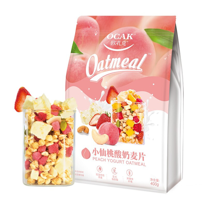 OCAK 欧扎克 麦片 小仙桃酸奶味 400g 23.75元