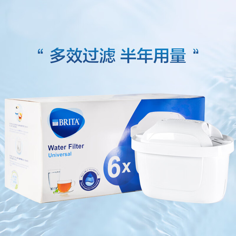 BRITA 碧然德 家用滤水壶 净水壶滤芯 Maxtra 多效滤芯 6枚装 87.52元（需用券）