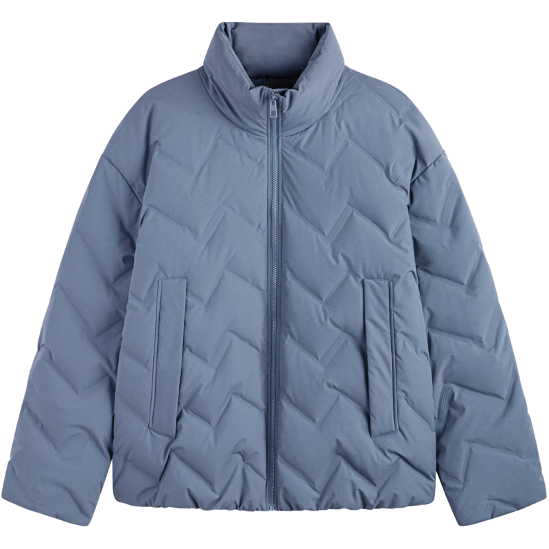 GXG 男装 商场同款多色时尚短款羽绒服 23年冬季GEX1D2525794 灰蓝色 180/XL 179元