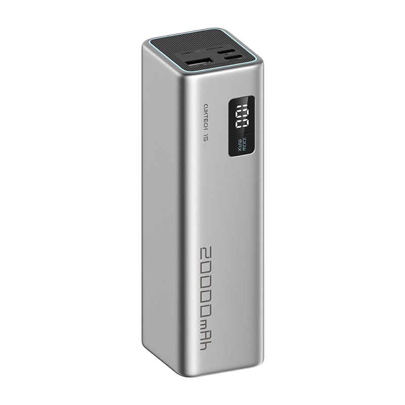 20点开始、PLUS：CukTech 酷态科 PB200 15号电能柱SE 移动电源 银色 20000mAh Type-C 10