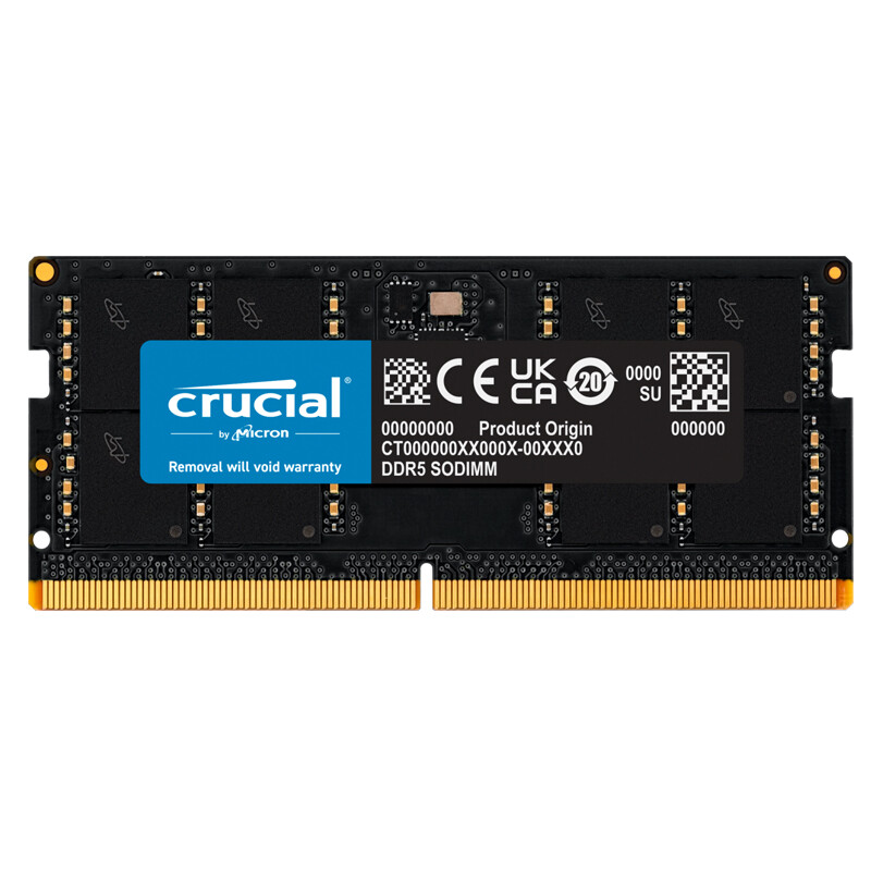 Crucial 英睿达 DDR5 4800频率 笔记本内存条 16GB 329元