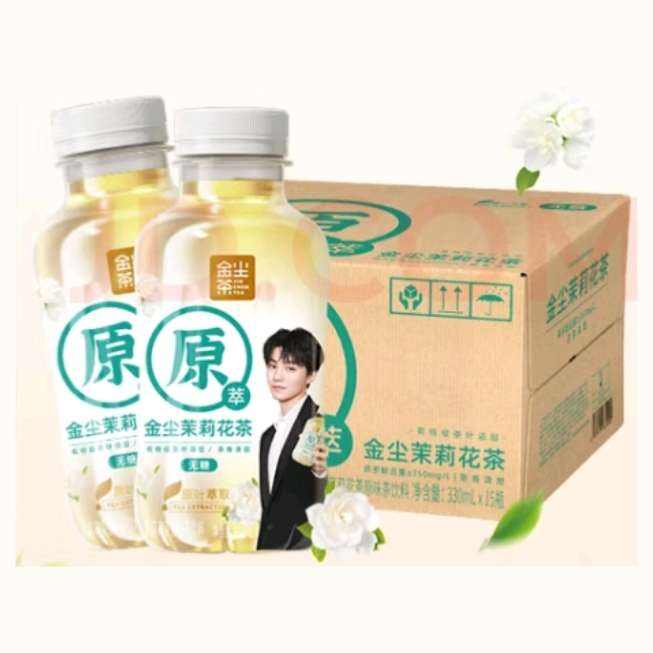 金尘茶 0糖 茉莉花茶330ml*15瓶 整箱装 21.9元（需领券）