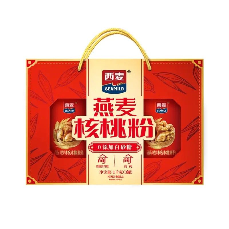 西麦 燕麦片核桃粉礼盒1000g 29.31元（需买2件，需用券）