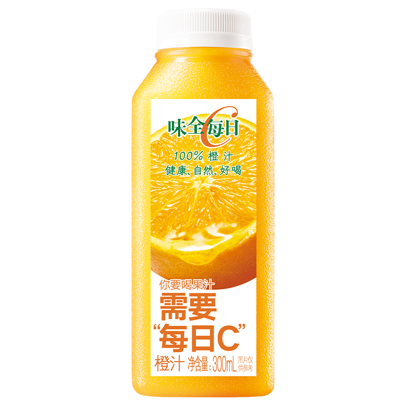 味全 橙汁 多口味可选9瓶 300ml 38.7元（需用券）
