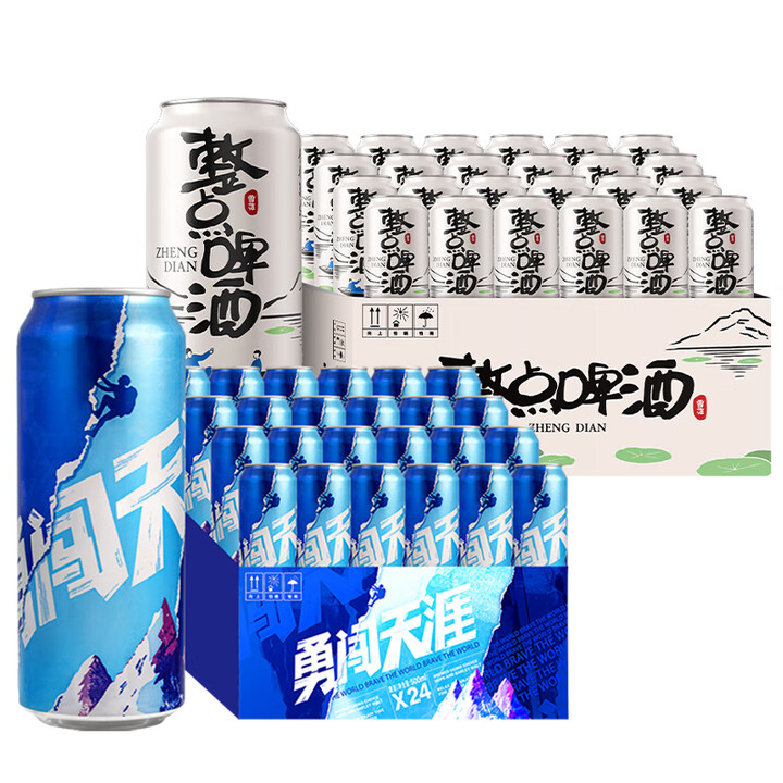 雪花 SNOWFLK 勇闯天涯整点组合装 500mL*48桶(赠全麦5号1L*3) 160元(需用券)