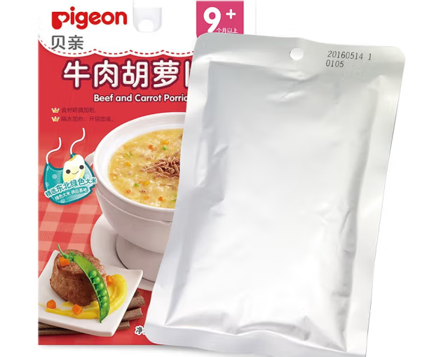 Pigeon 贝亲 宝宝辅食粥 120g*5 ￥46.75