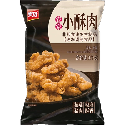 88VIP：美好 小酥肉 长条猪后腿肉椒麻味1kg*2件 78.47元（需领券，合39.23元/件