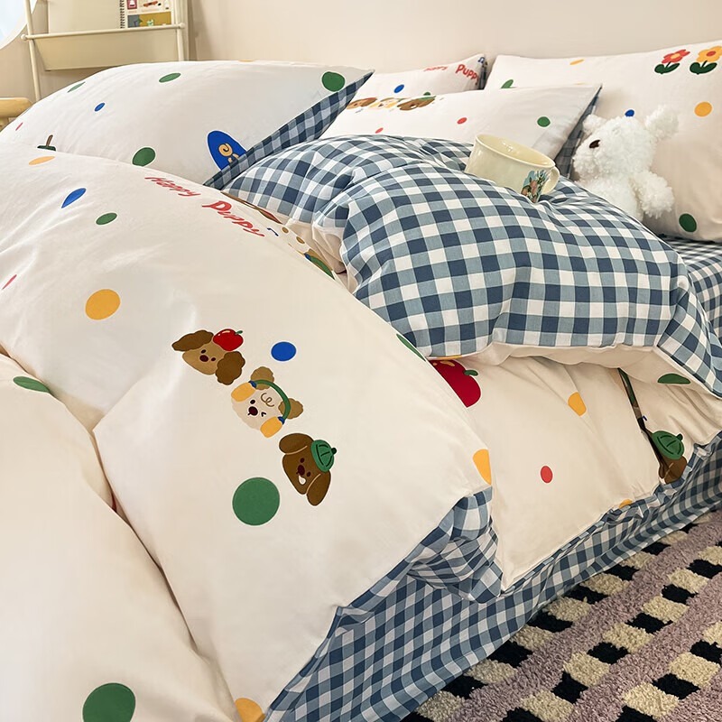 兰芮 新疆棉100%纯棉印花全棉四件套 200*230cm 119元（需用券）