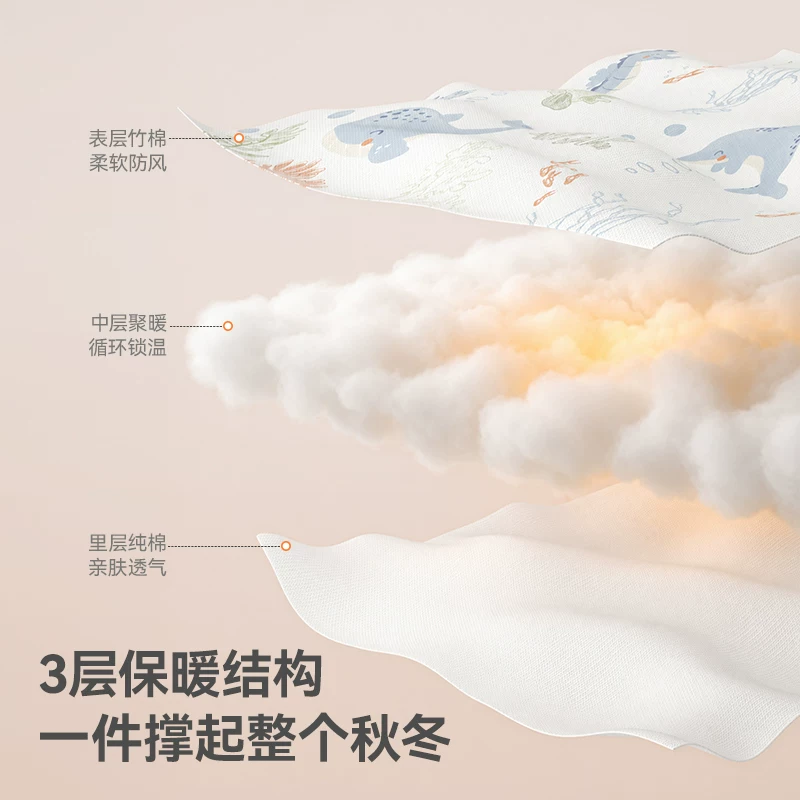 贝肽斯 [肽柔]婴儿睡袋春秋冬款恒温宝宝分腿儿童防踢被四季通用 1件 75.25元 - 线报酷