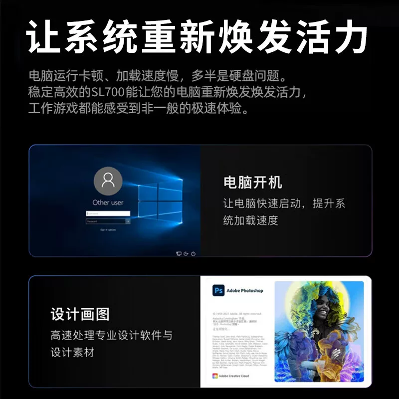 联想 2t固态硬盘1tb sata接口ssd高速500g台式电脑笔记本480g 512g 169元 - 美泡泡