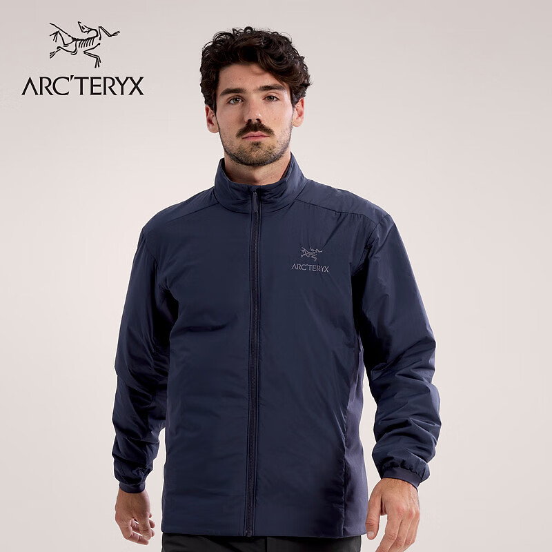 PLUS会员：ARC'TERYX 始祖鸟 ATOM JACKET 男子防风户外棉服 BLACKSAPPHIRE/蓝黑色 L 2150