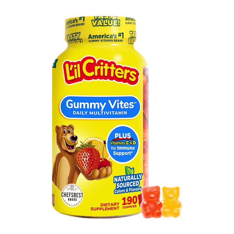L'il Critters 儿童复合维生素小熊软糖 190粒 75.96元（需用券）