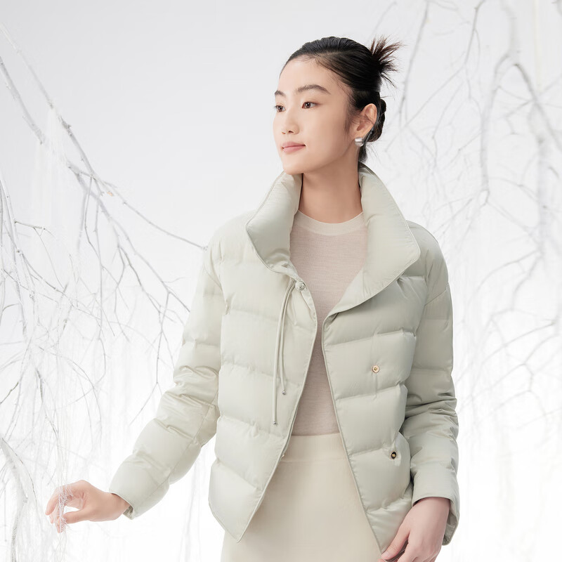 波司登 90鹅绒新中式短款羽绒服 山岚绿 B40134126 509元(需用券)