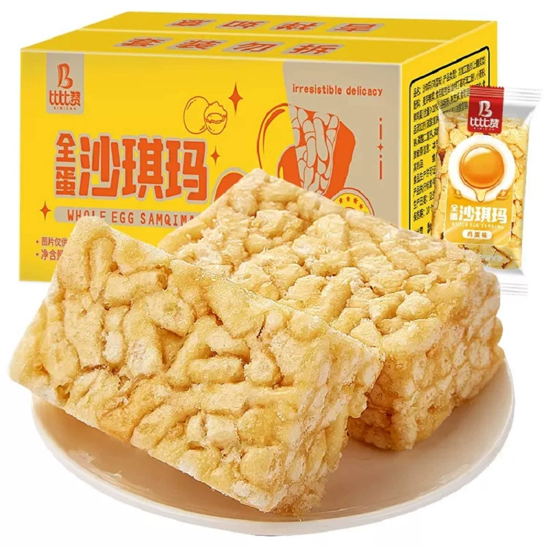 比比赞 鸡蛋味沙琪玛400g 券后5.9元