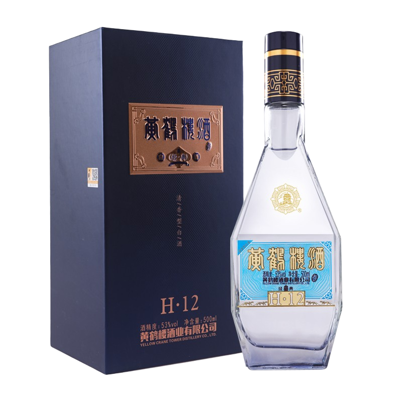 再降价：黄鹤楼酒 经典H12 53度500ml 拍1发2+凑单品1件 392元包邮，合主商品152.