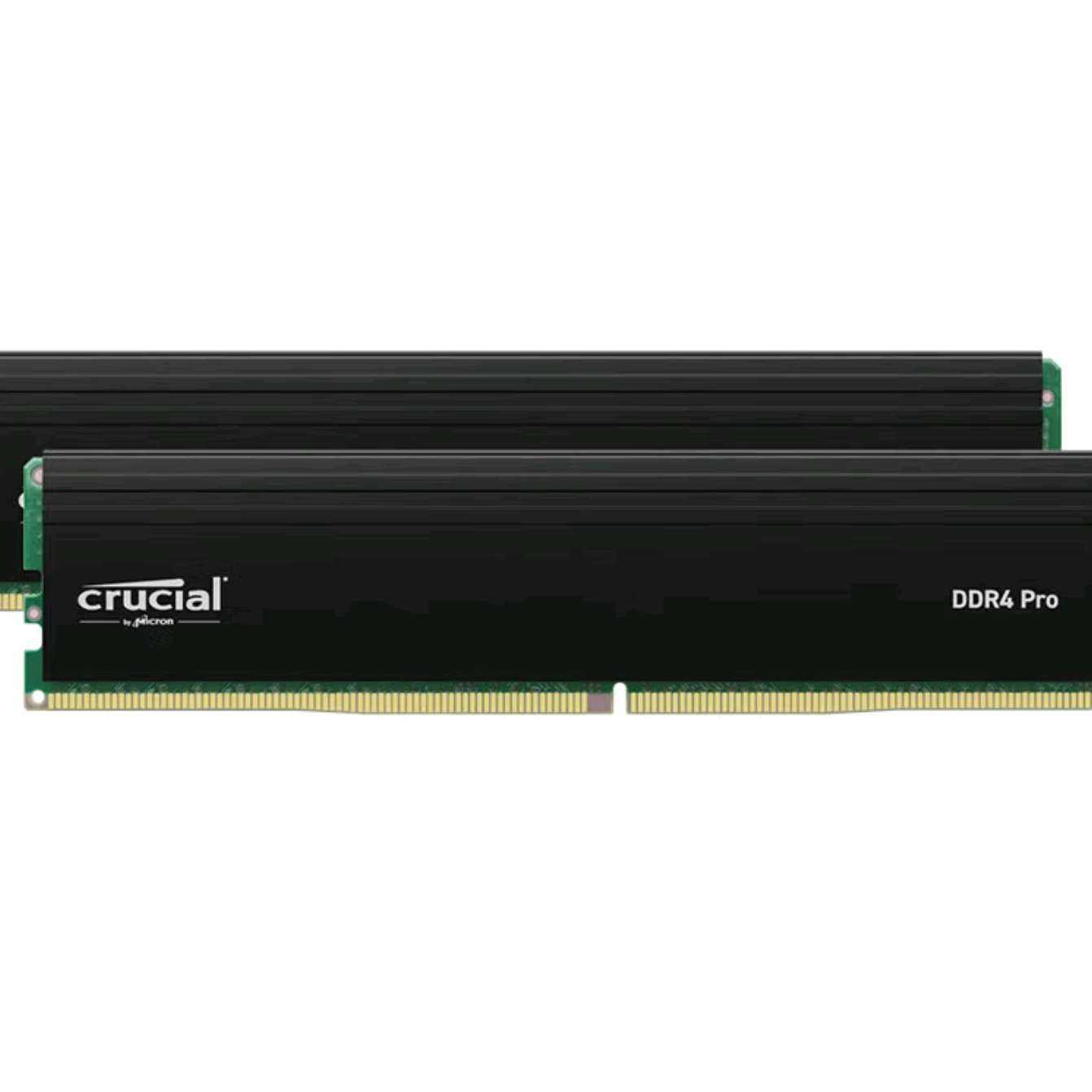 plus:英睿达 美光 32GB 16GB×2 DDR4 3200频率 台式机内存条 Pro系列电竞条 美光 277.