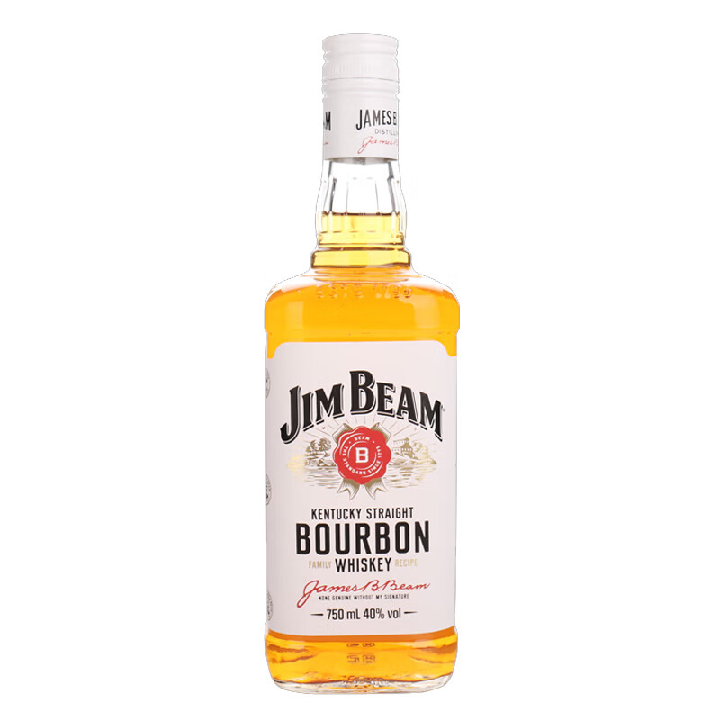 JIM BEAM 金宾 白占边 调和型波本威士忌 750ml*2件 94元包邮（需用券，合47元/件