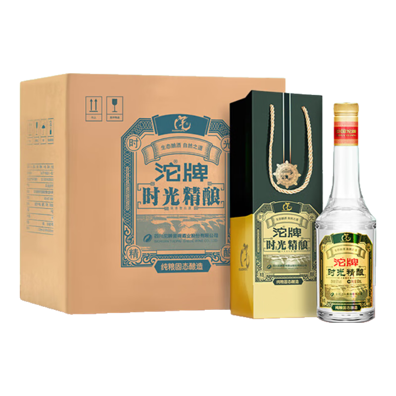 沱牌 沱牌酒 时光精酿 浓香型白酒 50度 500ml*6 整箱装 118元包邮（需领券）