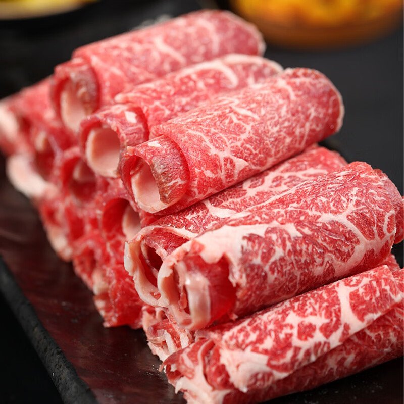 游牧御品 进口谷饲原切肥牛卷1斤 生鲜牛肉 牛肉卷 火锅食材 16.63元（需用